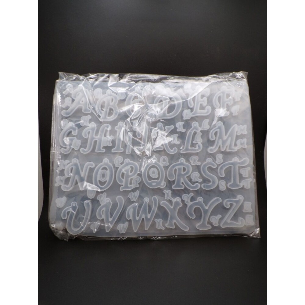 Silicone Alphabet A to Z Mold Uppercase Clear Sugarcraft Chocolate Mold